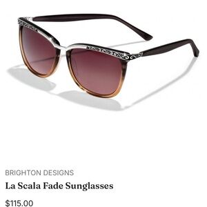 La Scala Fade Sunglasses - Brown and Silver